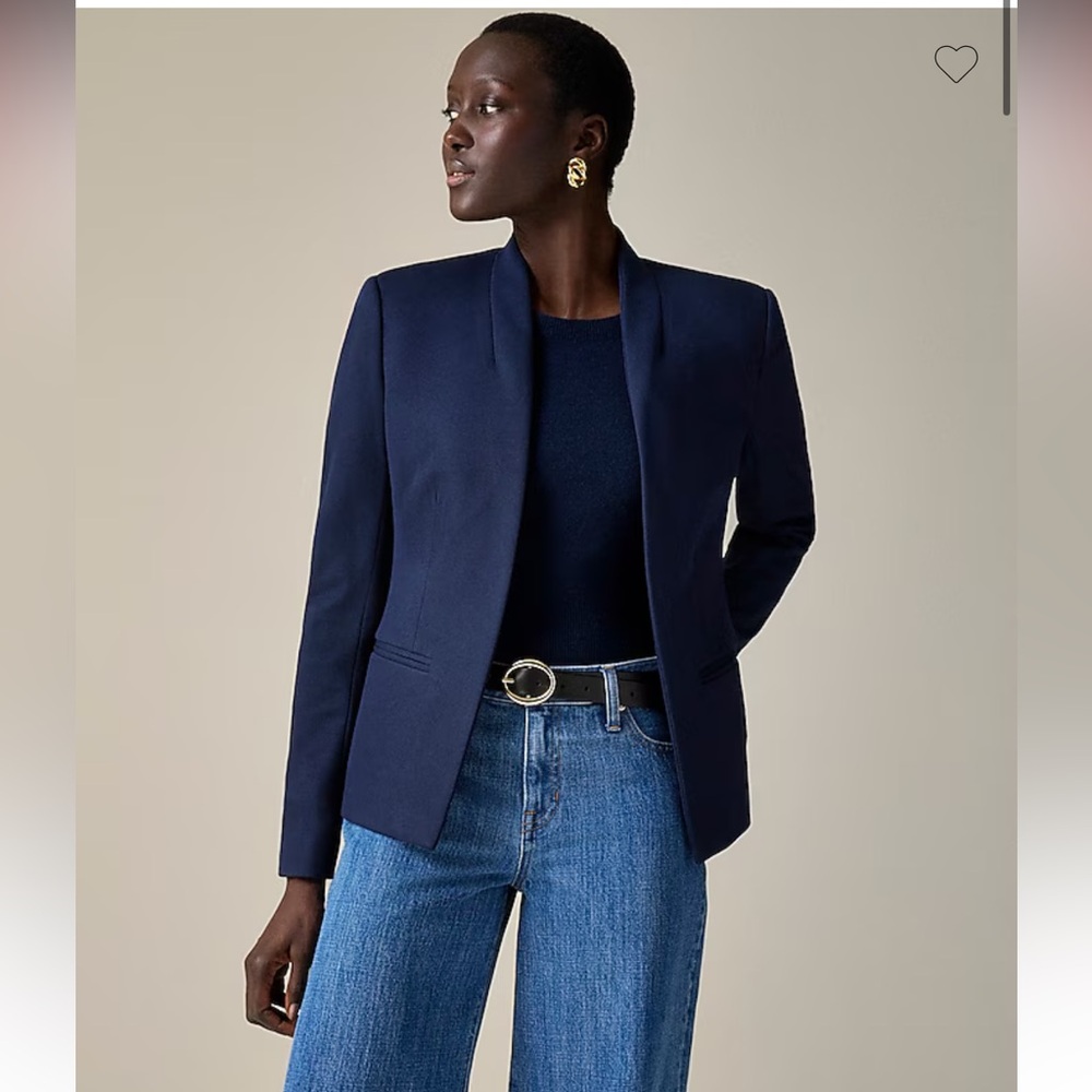 NWT J.Crew Navy Blazer in stretch twill